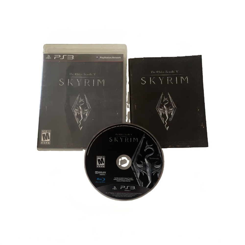 The Elder Scrolls V Skyrim Sony Playstation 3 PS3 Complete Game Manual & Case